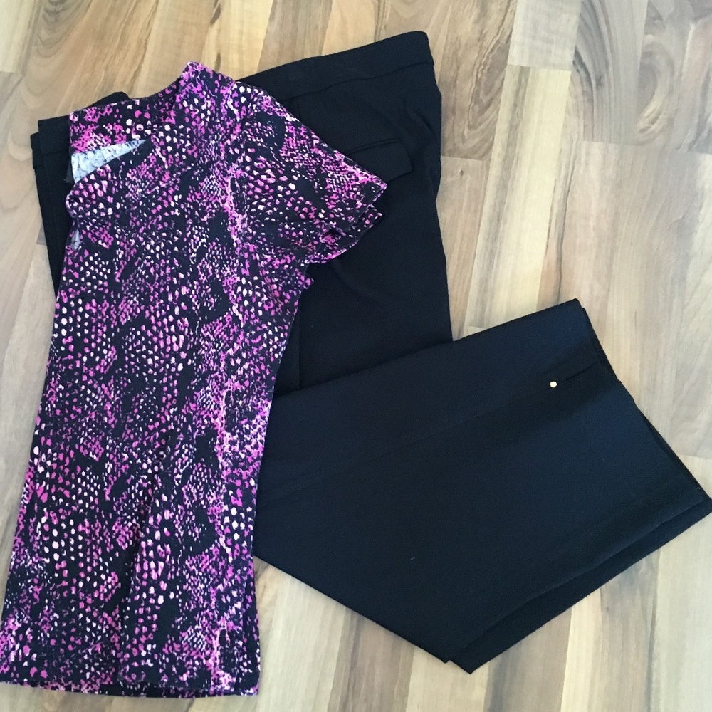 NWOT Style & Co Woman Cropped Black Pant